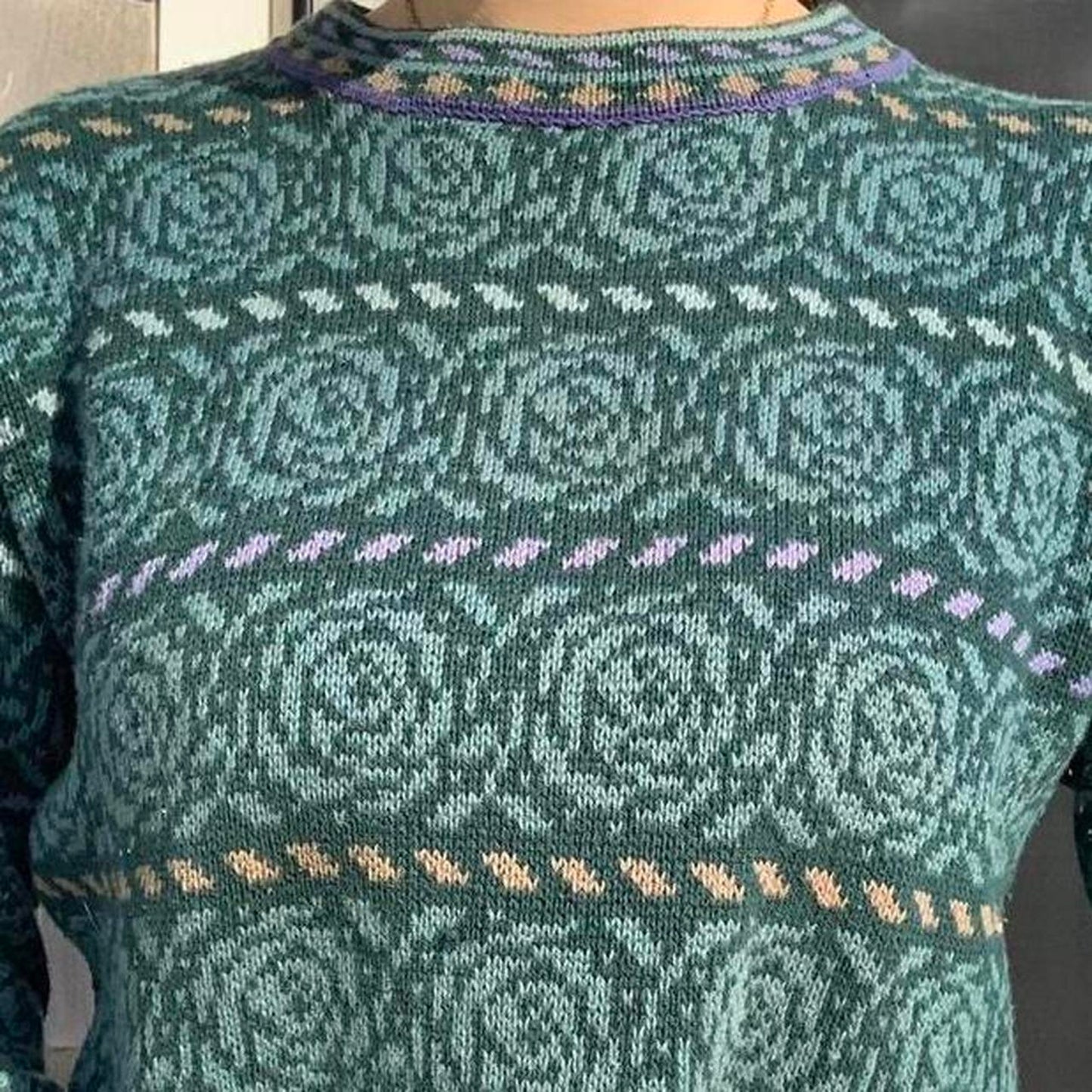 Rose Patterned Sweater
