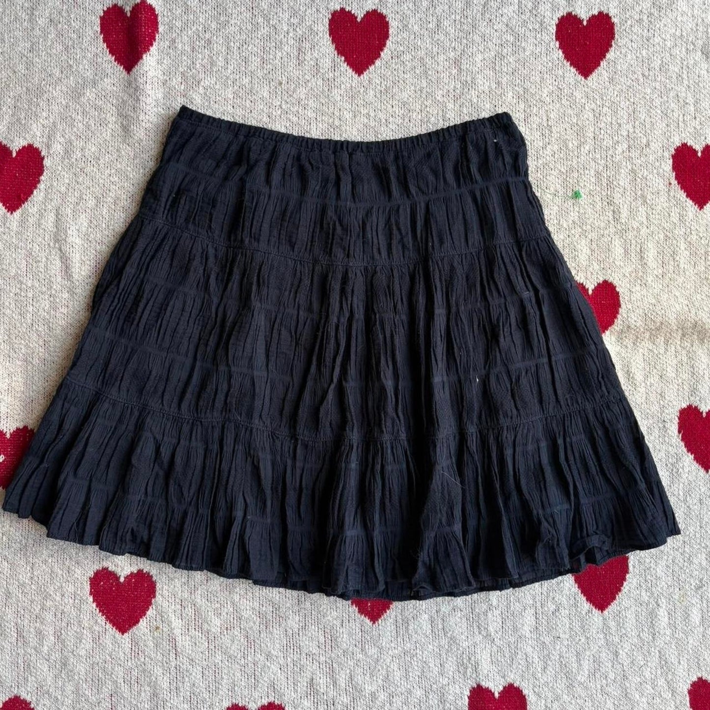 Navy Tiered Skirt