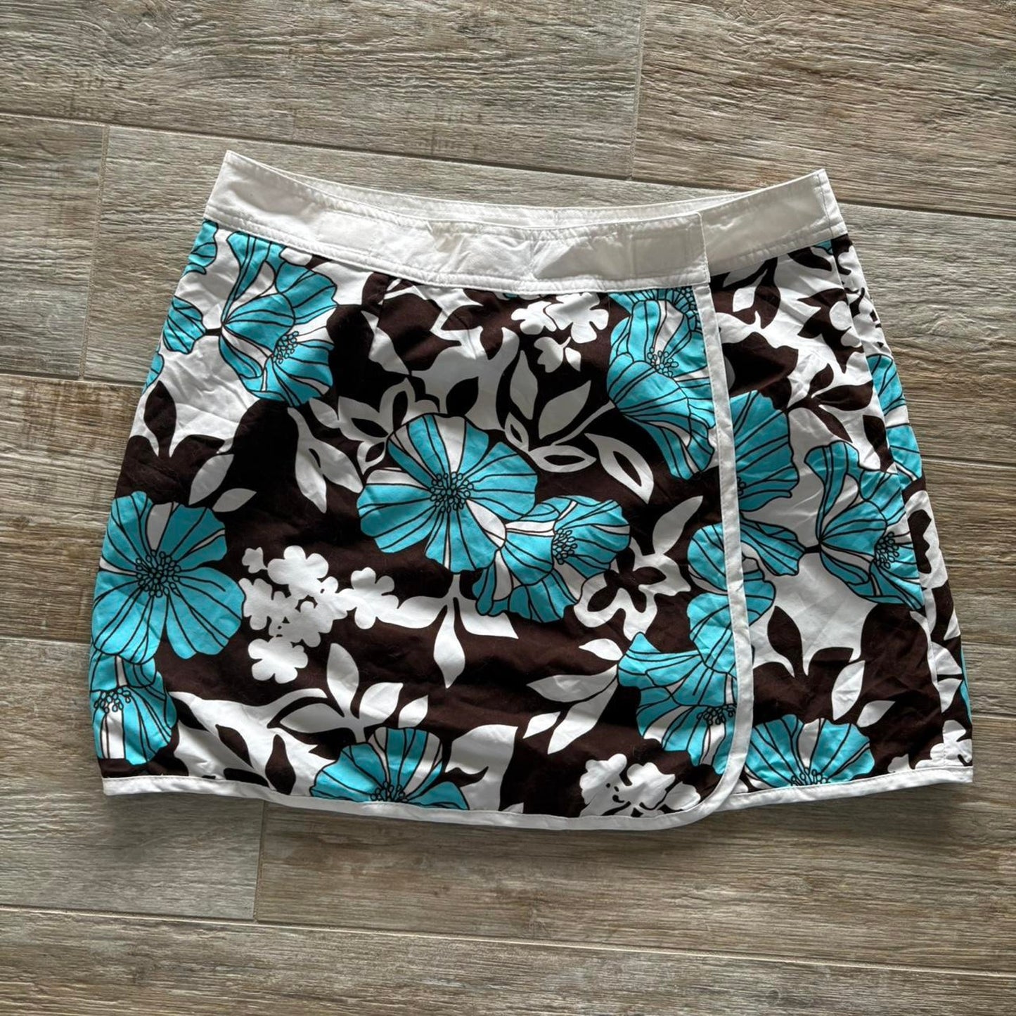 Reversible Wrap Mini Skirt