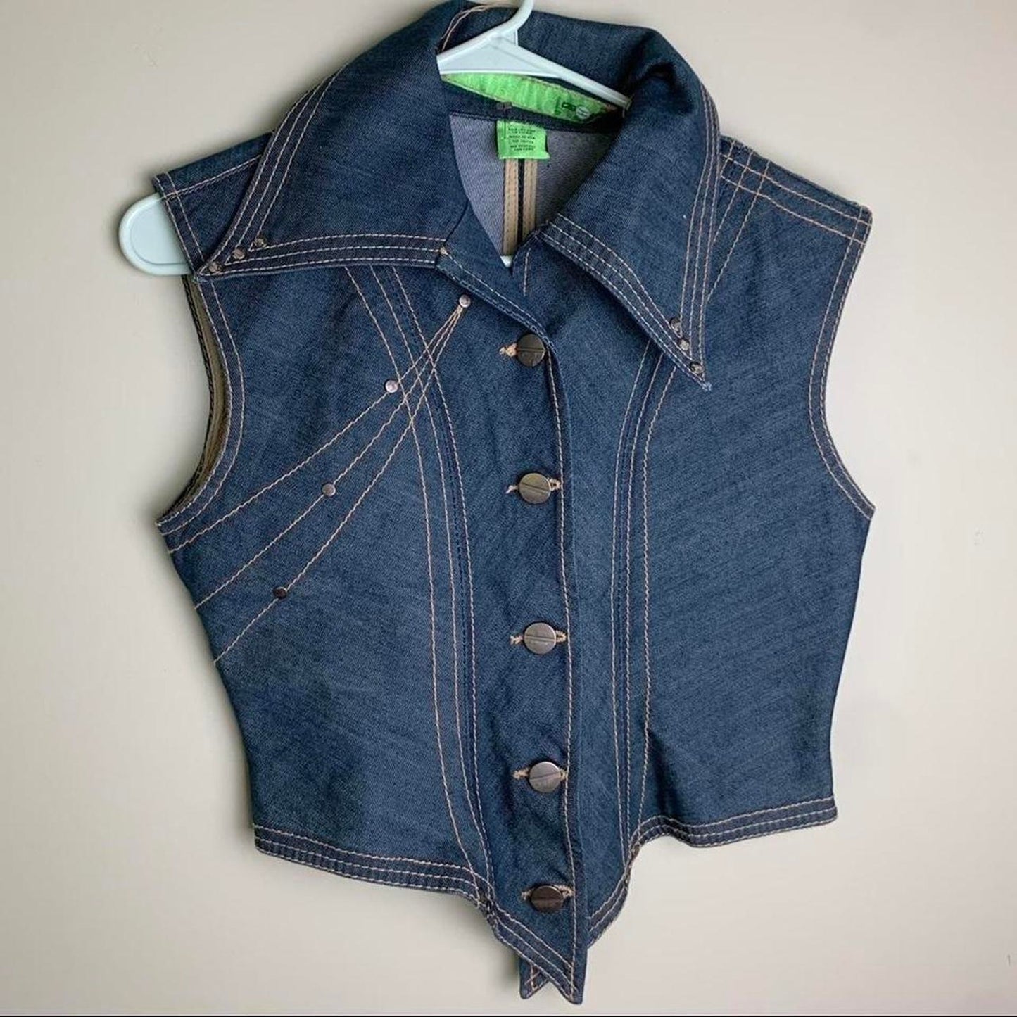 Denim Vest Top