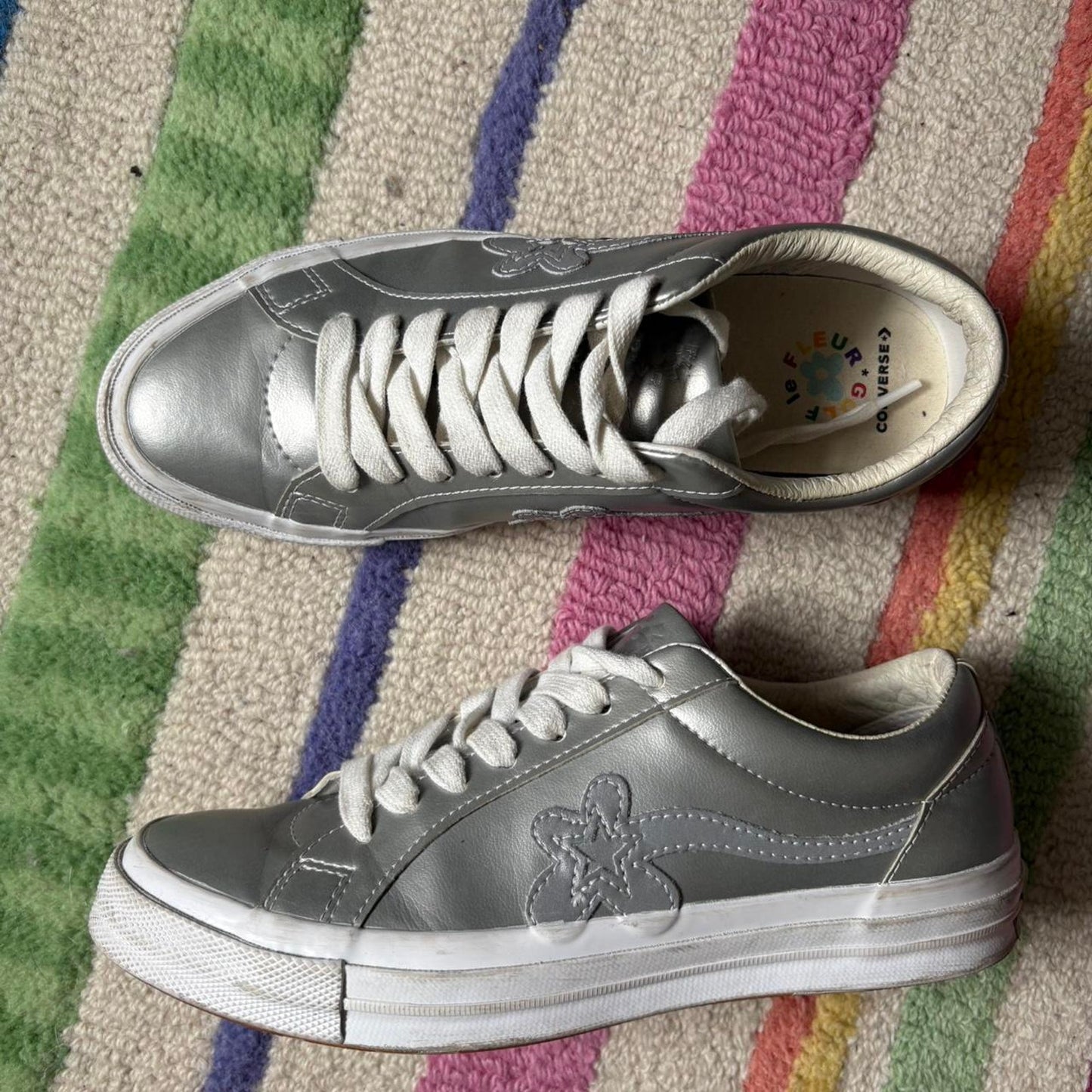 Silver Converse x Golf Le Fleur
