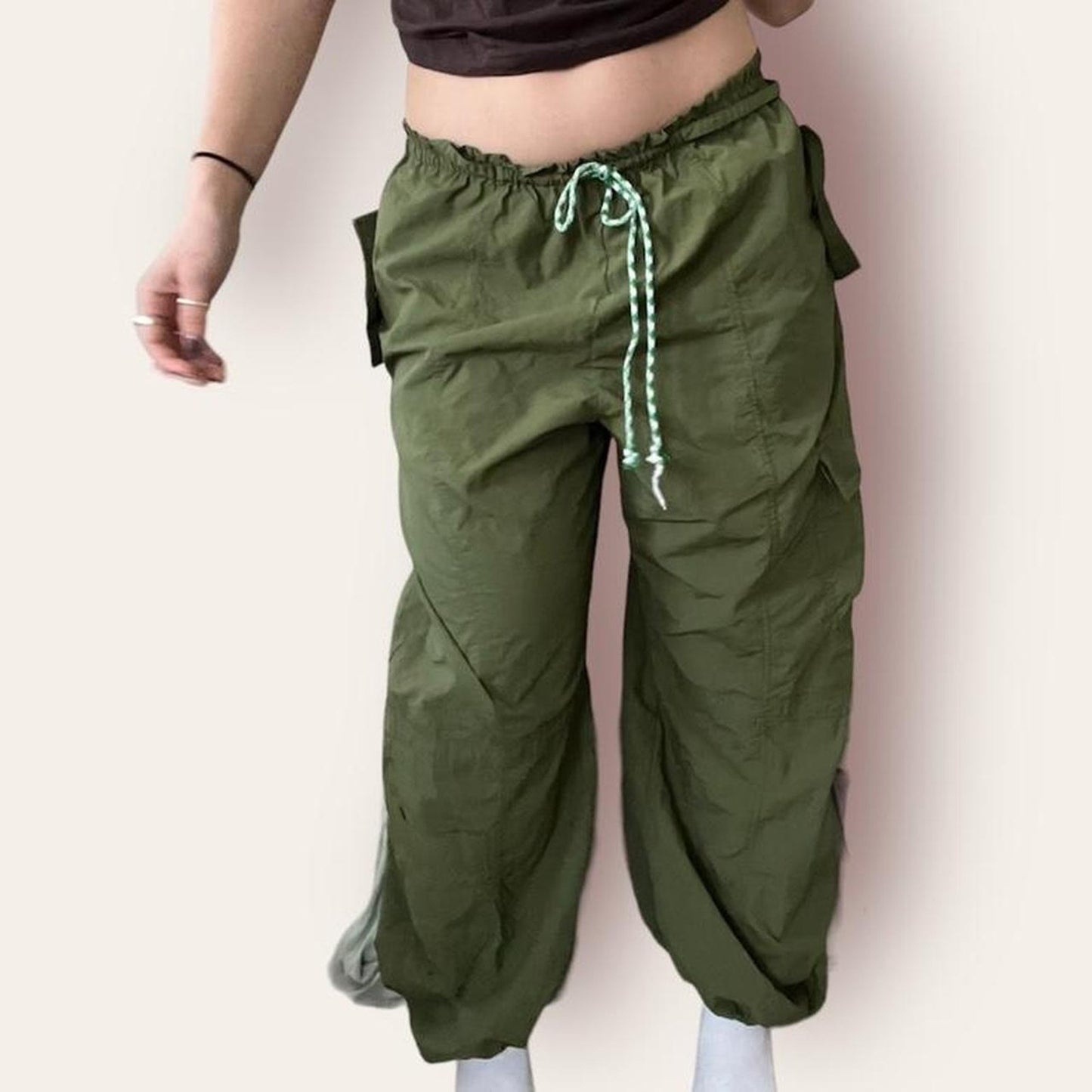 Green Parachute Pants