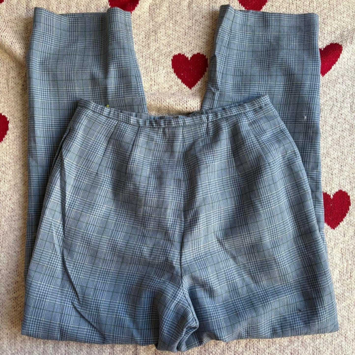 Blue Plaid Pants