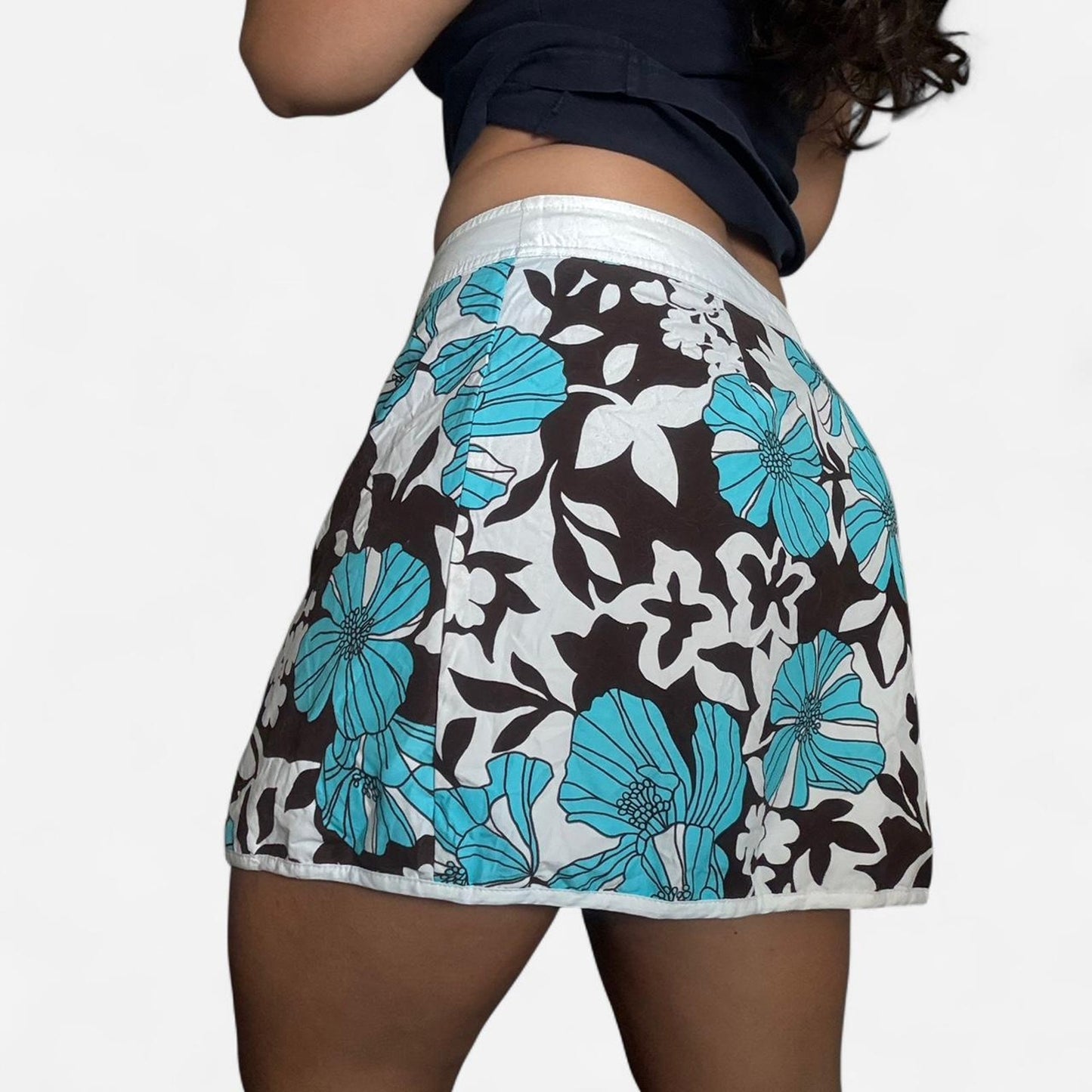 Reversible Wrap Mini Skirt