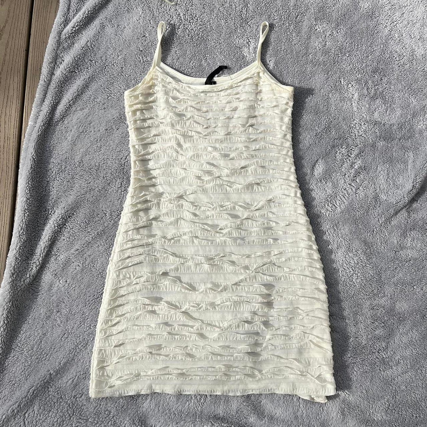 White Ruffle Dress