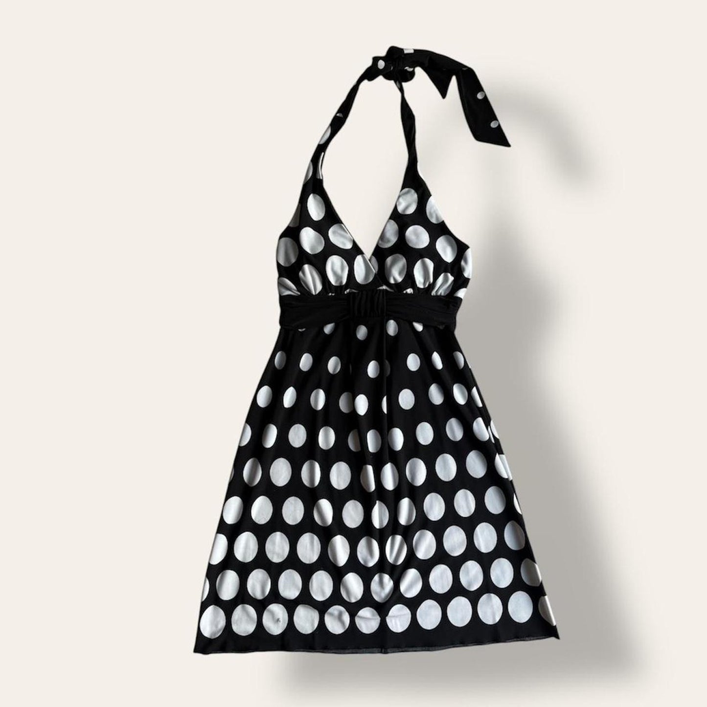 Polkadot Halter Mini Dress