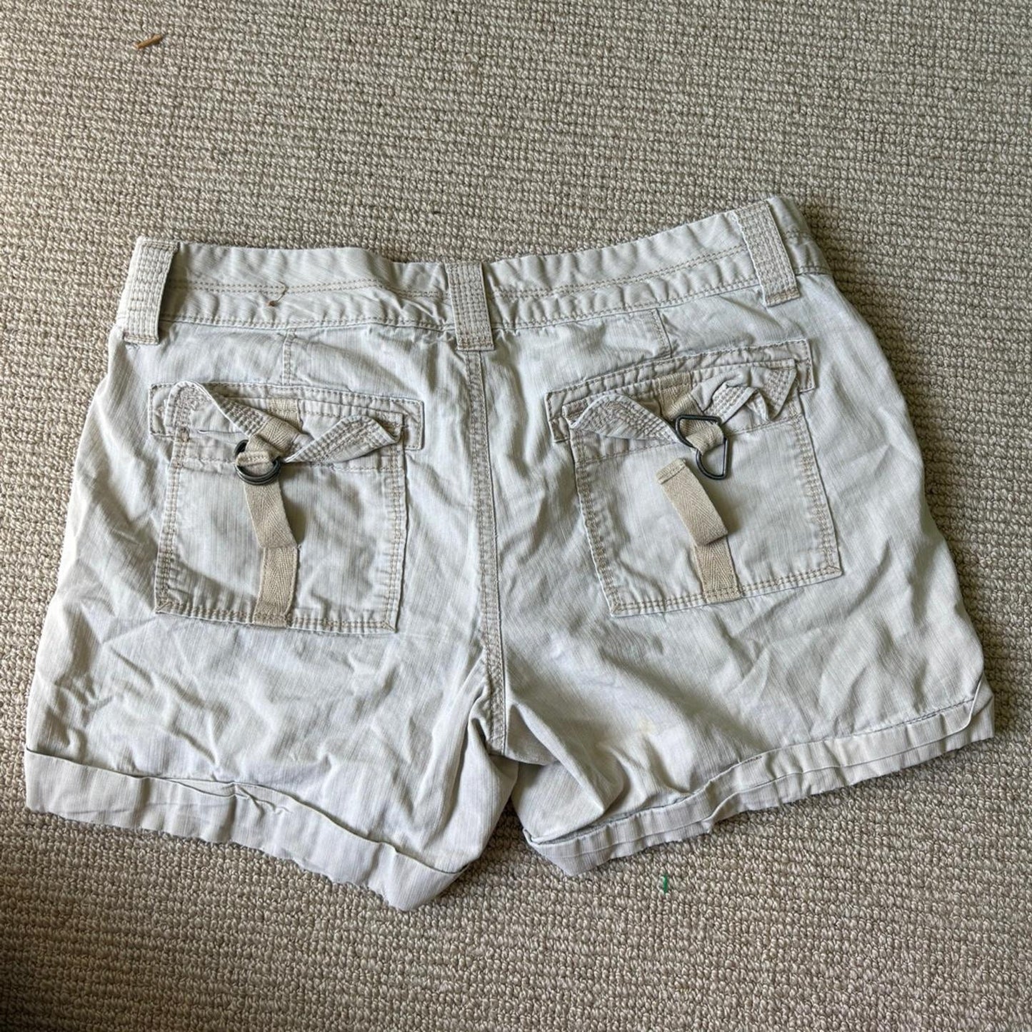 Beige Mini Shorts