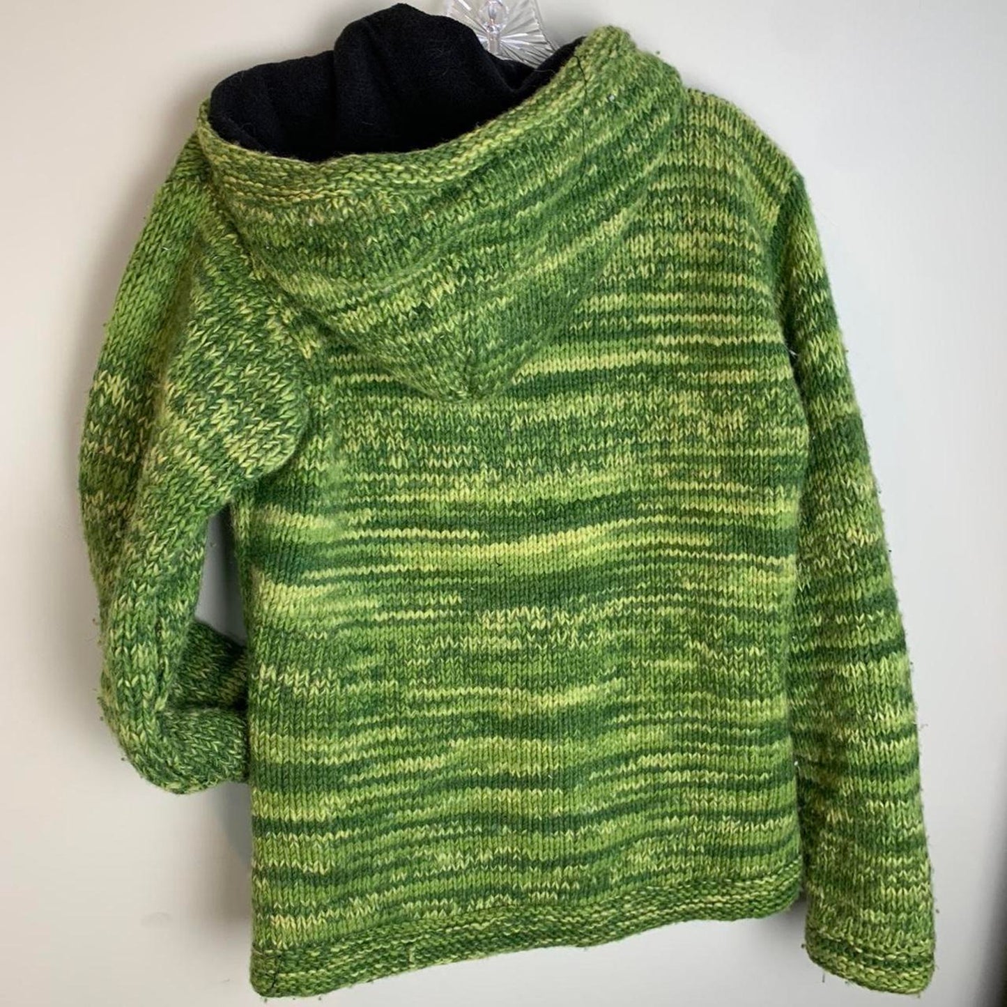 Green Knit Zip-Up