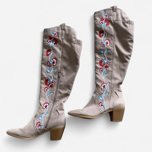 Over the knee boho boots