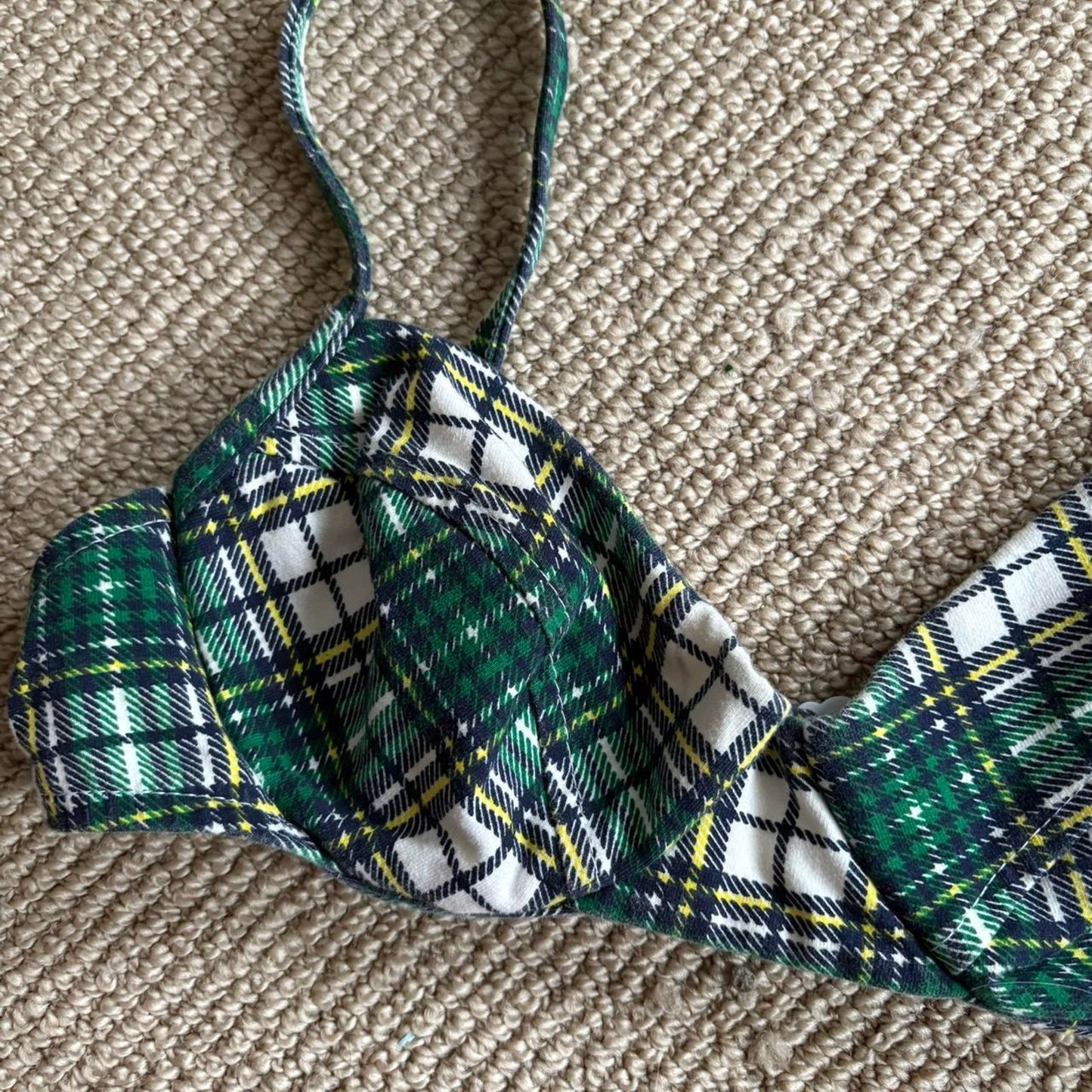 Plaid Swim Top