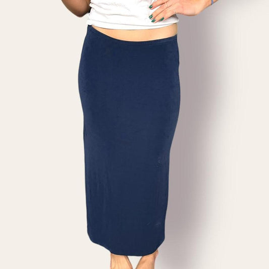 Navy Blue Maxi Skirt