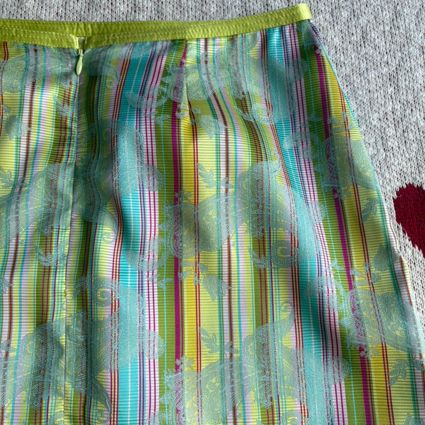 Floral Striped Skirt