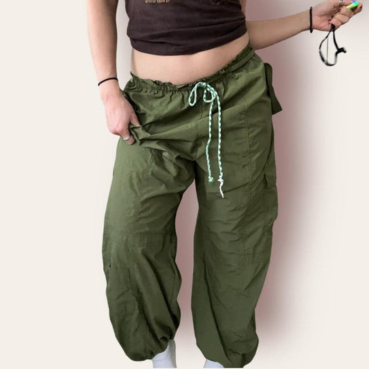 Green Parachute Pants