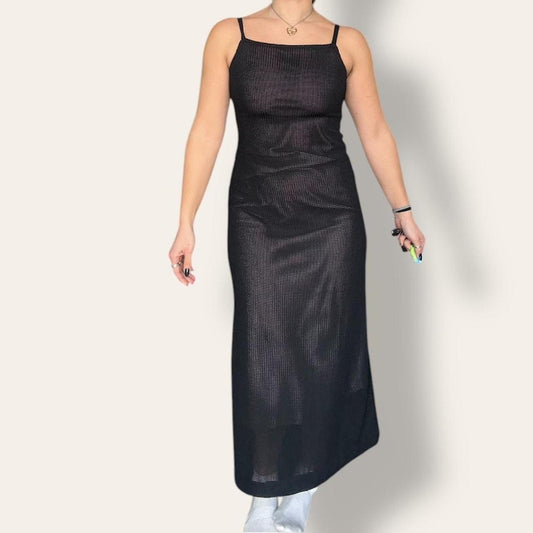 Black Mesh Dress